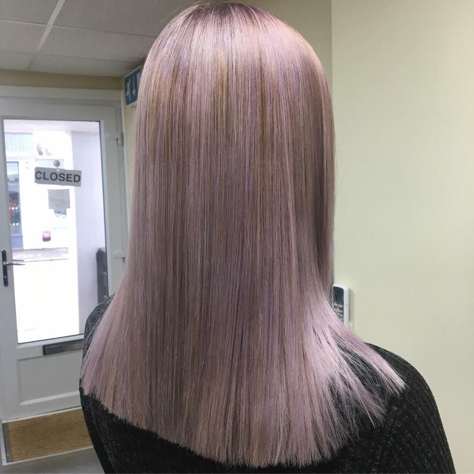 Chloes Lilac Blonde By Becky Phd Malvern Phd Pure Hair Design